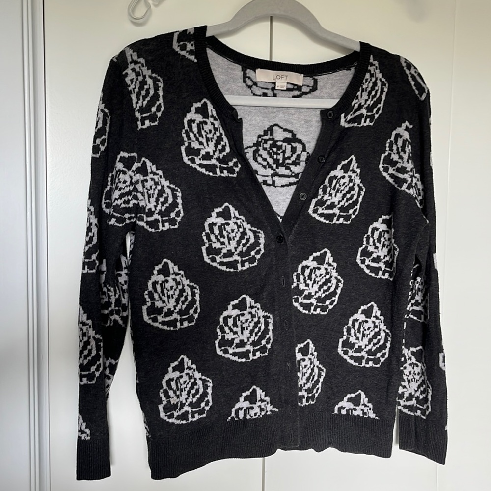 Loft flower cardigan